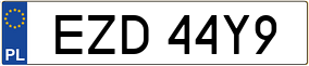 Trailer License Plate